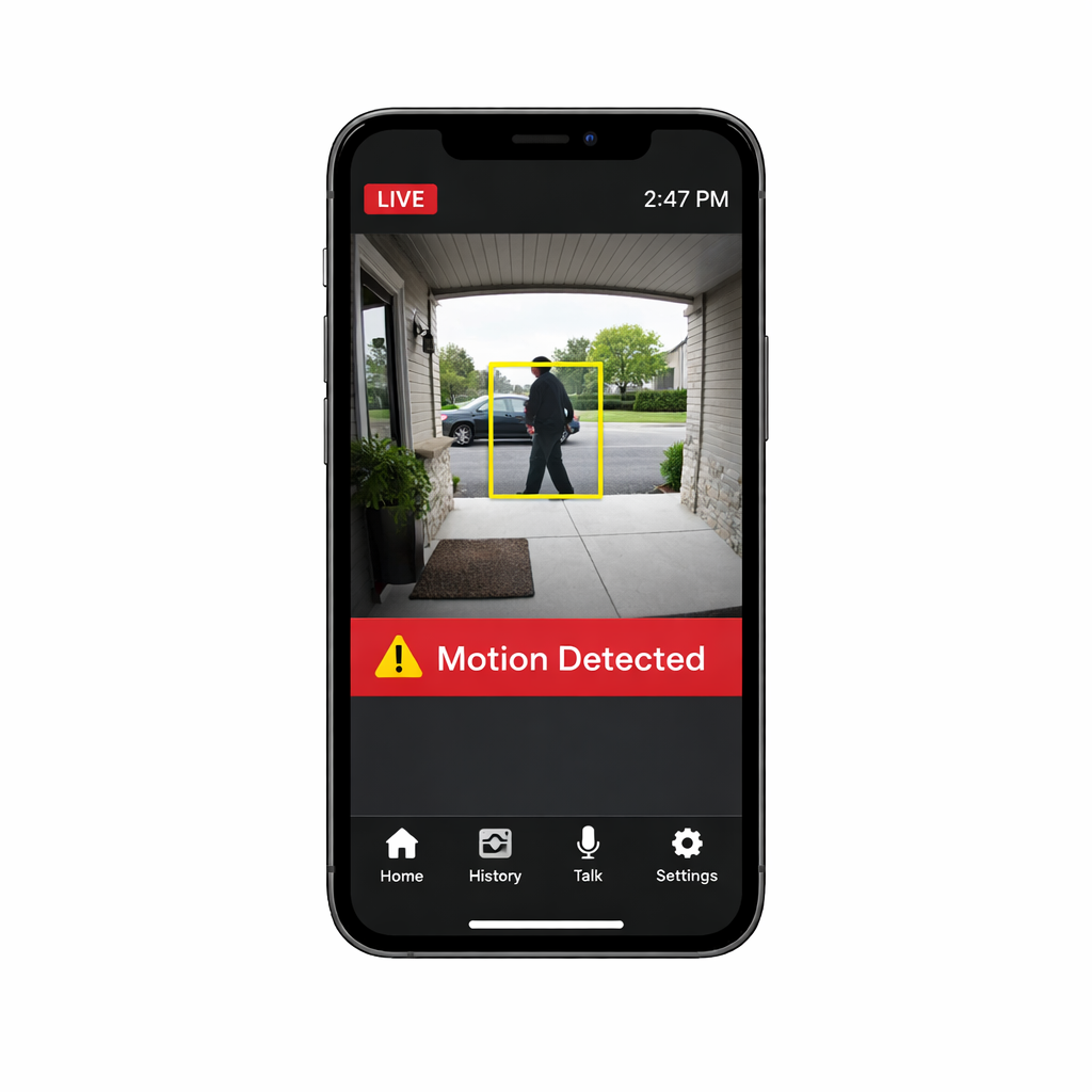 Modern Smartphone with Motion Detection Alert-1