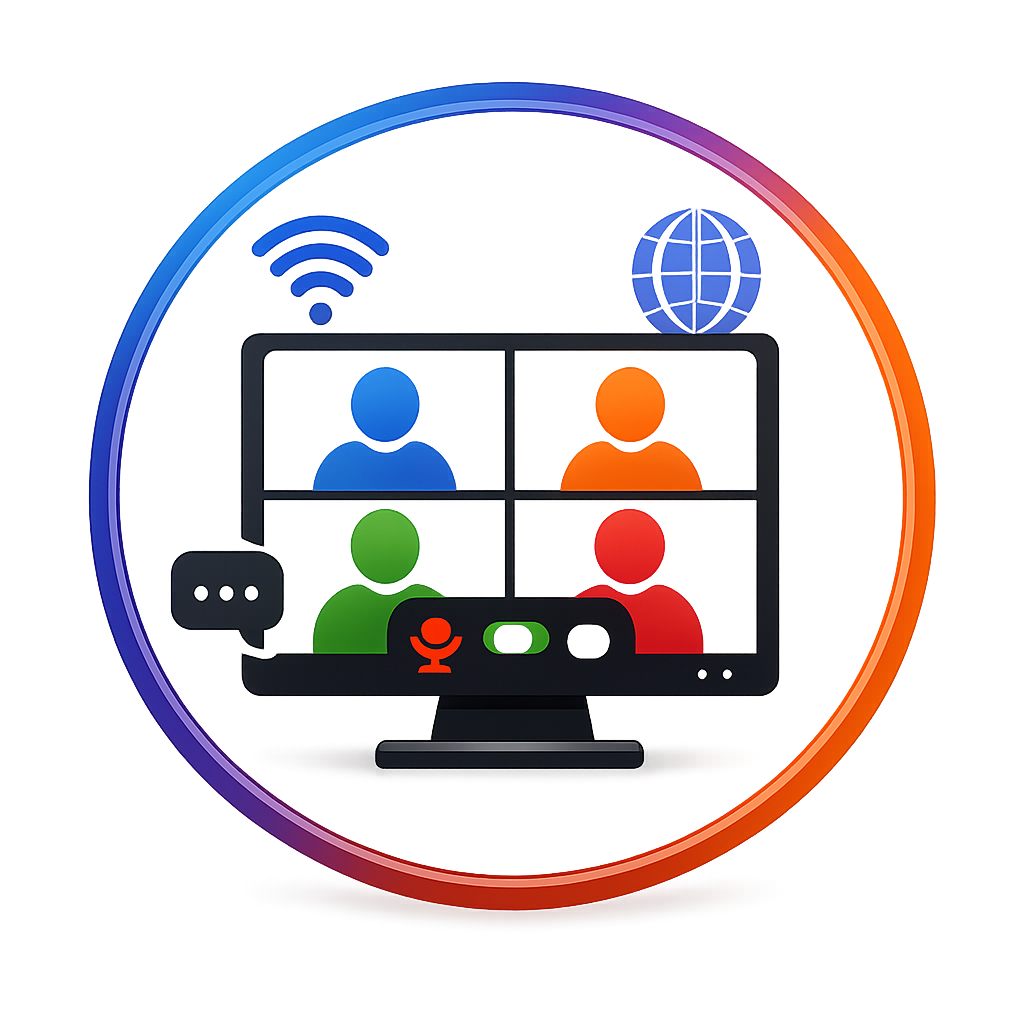 Virtual Meeting Symbol