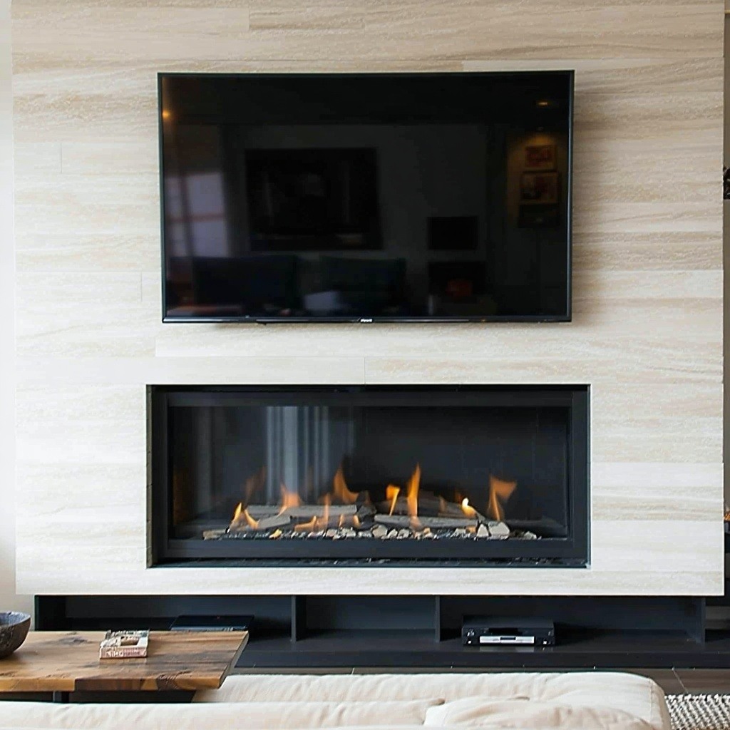 tv mounted above fireplace-3