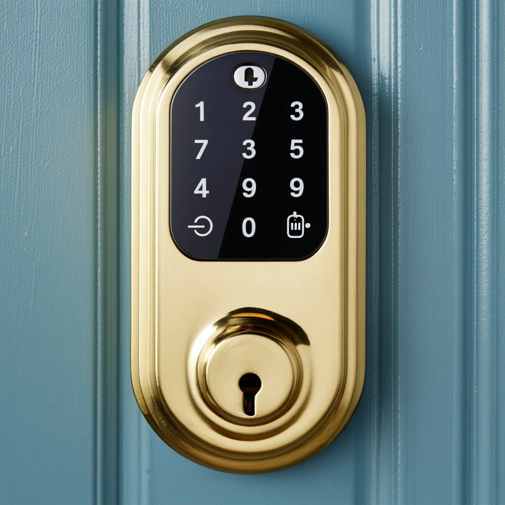 brass smart lock